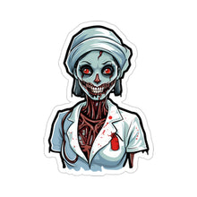Nurse of Nightmares: Spooky Halloween Zombie Nurse Stickers Fall Bestsellers Halloween Home & Living Kiss cut Magnets & Stickers nurse Stickers