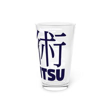 Mat Mastery: Jiu-Jitsu Emblem Pint Glass for Discerning Practitioners, 16oz Assembled in the USA Assembled in USA Dining Drink Drinks Exclusive Festive Glass Glassware Home & Living Jiu-Jitsu Kitchen Made in the USA Made in USA Seasonal Picks