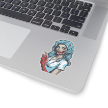 Spooky Halloween Zombie Nurse Stickers - Perfect for Haunted Fun Fall Bestsellers Halloween Home & Living Kiss cut Magnets & Stickers nurse Stickers