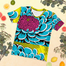 Women's Pop Art BJJ Short Sleeve Rash Guard - Roy Lichtenstein Inspired Dahlia Design 002 Dahlia Exclusive Fitness Flower Pop Art Rash Guard Running Short Sleeve Striking Swimwear Tees Womens Yoga