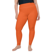 Active Comfort: Women's Plus Size Solid Yoga Pants - Flamingo Exclusive Leggings Plus Size Solid Color Tights Womens