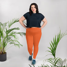 Active Comfort: Women's Plus Size Solid Yoga Pants - Flamingo Exclusive Leggings Plus Size Solid Color Tights Womens