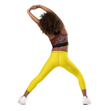 Active Days, Vibrant Ways: Girls' Solid Workout Leggings - Golden Sun Exclusive Girls Kids Leggings Solid Color