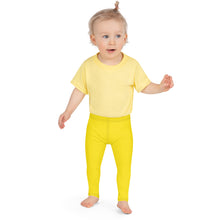 Active Days, Vibrant Ways: Girls' Solid Workout Leggings - Golden Sun Exclusive Girls Kids Leggings Solid Color