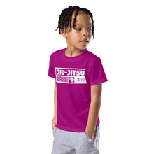 Adventurous Protection: Boy's Short Sleeve Jiu-Jitsu Rash Guard - Vivid Purple Boys Exclusive Jiu-Jitsu Kids Rash Guard Short Sleeve