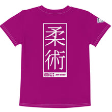 Adventurous Protection: Boy's Short Sleeve Jiu-Jitsu Rash Guard - Vivid Purple Boys Exclusive Jiu-Jitsu Kids Rash Guard Short Sleeve