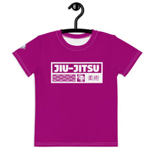 Adventurous Protection: Boy's Short Sleeve Jiu-Jitsu Rash Guard - Vivid Purple Boys Exclusive Jiu-Jitsu Kids Rash Guard Short Sleeve
