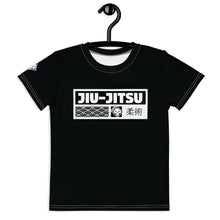 Stylish Sun Defense: Girl's Short Sleeve Jiu-Jitsu Rash Guard - Noir Exclusive Girls Jiu-Jitsu Kids Rash Guard Short Sleeve