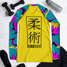 Womens Long Sleeve BJJ Rash Guard - Jiu-Jitsu 020 - Dahlia 001 Dahlia Exclusive Jiu-Jitsu Long Sleeve Rash Guard Womens