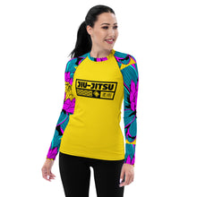 Womens Long Sleeve BJJ Rash Guard - Jiu-Jitsu 020 - Dahlia 001 Dahlia Exclusive Jiu-Jitsu Long Sleeve Rash Guard Womens
