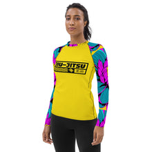 Womens Long Sleeve BJJ Rash Guard - Jiu-Jitsu 020 - Dahlia 001 Dahlia Exclusive Jiu-Jitsu Long Sleeve Rash Guard Womens