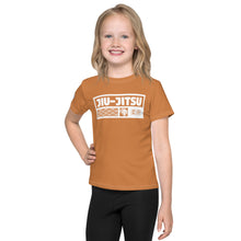 Beach Day Essential: Girl's Short Sleeve Jiu-Jitsu Rash Guard - Raw Sienna Exclusive Girls Jiu-Jitsu Kids Rash Guard Short Sleeve