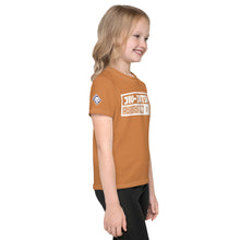 Beach Day Essential: Girl's Short Sleeve Jiu-Jitsu Rash Guard - Raw Sienna Exclusive Girls Jiu-Jitsu Kids Rash Guard Short Sleeve