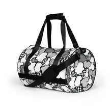 Black and White Graffiti Clouds Gym Bag Bag Clouds Exclusive Gym
