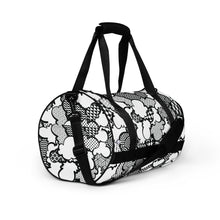 Black and White Graffiti Clouds Gym Bag Bag Clouds Exclusive Gym