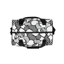 Black and White Graffiti Clouds Gym Bag Bag Clouds Exclusive Gym