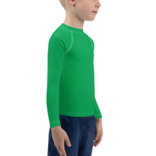 Bold Adventures: Kid's Solid Color Rash Guards for Boys - Jade Boys Exclusive Kids Long Sleeve Rash Guard Solid Color