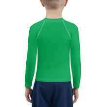 Bold Adventures: Kid's Solid Color Rash Guards for Boys - Jade Boys Exclusive Kids Long Sleeve Rash Guard Solid Color