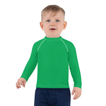 Bold Adventures: Kid's Solid Color Rash Guards for Boys - Jade Boys Exclusive Kids Long Sleeve Rash Guard Solid Color