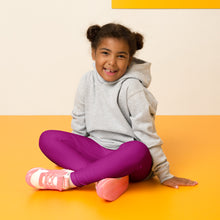 Bold and Bright: Solid Color Leggings for Active Girls - Fresh Eggplant Exclusive Girls Kids Leggings Solid Color