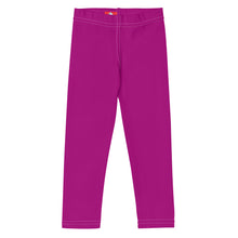 Bold Moves: Boys' Solid Color Athletic Leggings - Vivid Purple Boys Exclusive Kids Leggings Solid Color