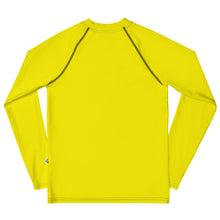 Boys Long Sleeve BJJ Rash Guard – Youth Solid Performance Fit – Golden Sun