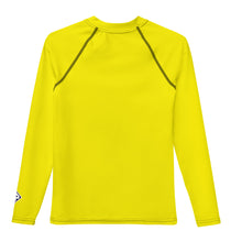 Boys Long Sleeve BJJ Rash Guard – Youth Solid Performance Fit – Golden Sun