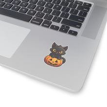Celebrate Halloween with Black Cat and Pumpkin Sticker Fun Black Cat Cat Cat Pumpkin Cats Decor Fall Bestsellers Halloween Halloween Decor Halloween Stickers Home & Living Kiss cut Magnets & Stickers Pumpkins Stickers