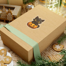 Celebrate Halloween with Black Cat and Pumpkin Sticker Fun Black Cat Cat Cat Pumpkin Cats Decor Fall Bestsellers Halloween Halloween Decor Halloween Stickers Home & Living Kiss cut Magnets & Stickers Pumpkins Stickers