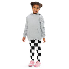 Checkered Charm: Girls' Yoga Pants Workout Leggings Checkered Exclusive Girls Kids Leggings