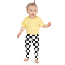 Checkered Charm: Girls' Yoga Pants Workout Leggings Checkered Exclusive Girls Kids Leggings