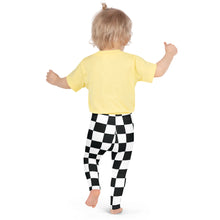Checkered Charm: Girls' Yoga Pants Workout Leggings Checkered Exclusive Girls Kids Leggings