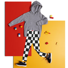 Checkered Charm: Girls' Yoga Pants Workout Leggings Checkered Exclusive Girls Kids Leggings
