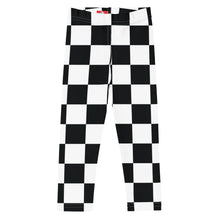 Checkered Charm: Girls' Yoga Pants Workout Leggings Checkered Exclusive Girls Kids Leggings