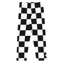 Checkered Charm: Girls' Yoga Pants Workout Leggings Checkered Exclusive Girls Kids Leggings