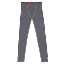 City Comfort: Men's Solid Color Athletic Leggings - Charcoal Exclusive Leggings Mens Pants Solid Color trousers