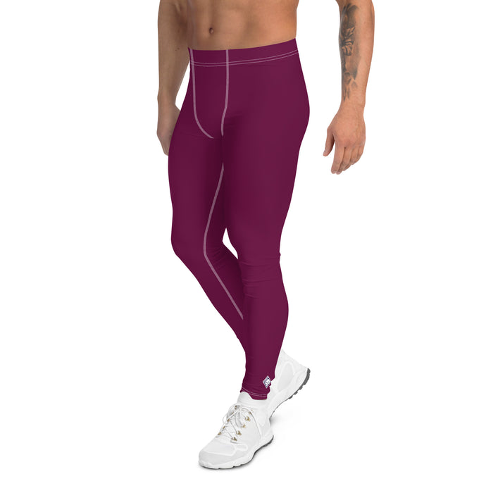 City Vibes: Solid Color Yoga Pants Leggings for Him - Tyrian Purple Exclusive Leggings Mens Pants Solid Color trousers