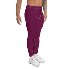 City Vibes: Solid Color Yoga Pants Leggings for Him - Tyrian Purple Exclusive Leggings Mens Pants Solid Color trousers