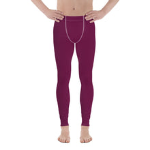 City Vibes: Solid Color Yoga Pants Leggings for Him - Tyrian Purple Exclusive Leggings Mens Pants Solid Color trousers