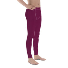 City Vibes: Solid Color Yoga Pants Leggings for Him - Tyrian Purple Exclusive Leggings Mens Pants Solid Color trousers