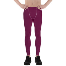 City Vibes: Solid Color Yoga Pants Leggings for Him - Tyrian Purple Exclusive Leggings Mens Pants Solid Color trousers