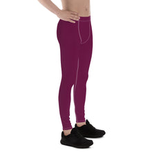 City Vibes: Solid Color Yoga Pants Leggings for Him - Tyrian Purple Exclusive Leggings Mens Pants Solid Color trousers