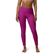 City Vibes: Solid Color Yoga Pants Leggings for Women - Fresh Eggplant Exclusive Leggings Solid Color Tights Womens