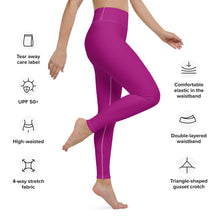 City Vibes: Solid Color Yoga Pants Leggings for Women - Fresh Eggplant Exclusive Leggings Solid Color Tights Womens
