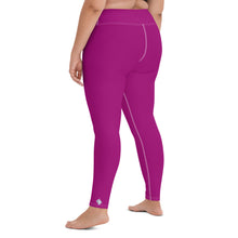 City Vibes: Solid Color Yoga Pants Leggings for Women - Fresh Eggplant Exclusive Leggings Solid Color Tights Womens