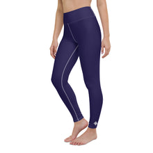 Classic Active Wear: Solid Color Leggings for Women - Midnight Blue Exclusive Leggings Solid Color Tights Womens
