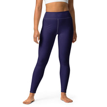 Classic Active Wear: Solid Color Leggings for Women - Midnight Blue Exclusive Leggings Solid Color Tights Womens
