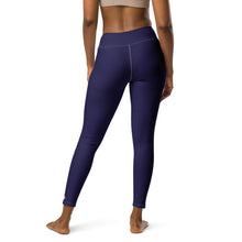 Classic Active Wear: Solid Color Leggings for Women - Midnight Blue Exclusive Leggings Solid Color Tights Womens