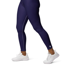 Classic Active Wear: Solid Color Leggings for Women - Midnight Blue Exclusive Leggings Solid Color Tights Womens