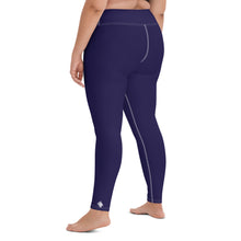 Classic Active Wear: Solid Color Leggings for Women - Midnight Blue Exclusive Leggings Solid Color Tights Womens